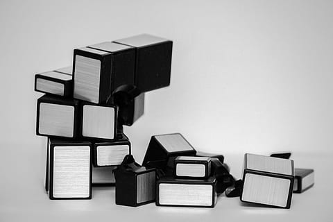 cube, broken, broken stuff, break, breaking, pieces, broken pieces HD wallpaper