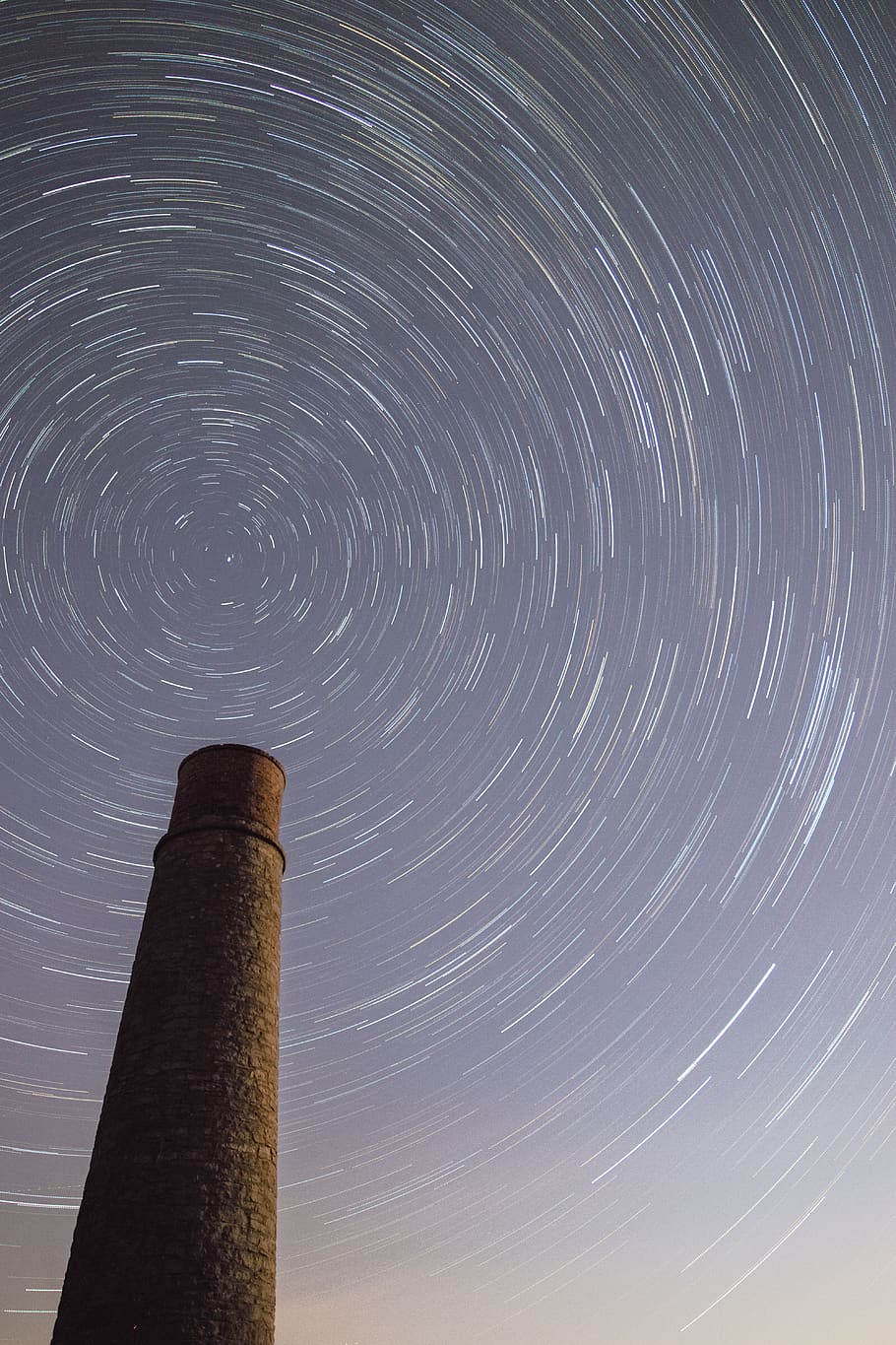 brown lighthouse illustration, star - space, sky, star trail HD wallpaper