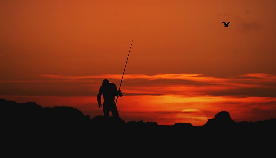 morocco, asilah, sunset, sky, orange color, silhouette, cloud - sky HD wallpaper