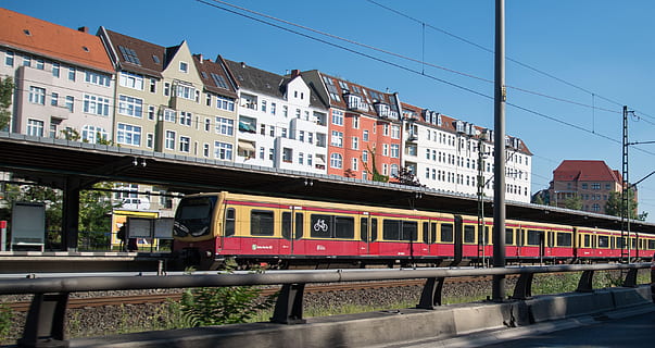 s bahn, berlin, railway station, train, transport, traffic HD wallpaper