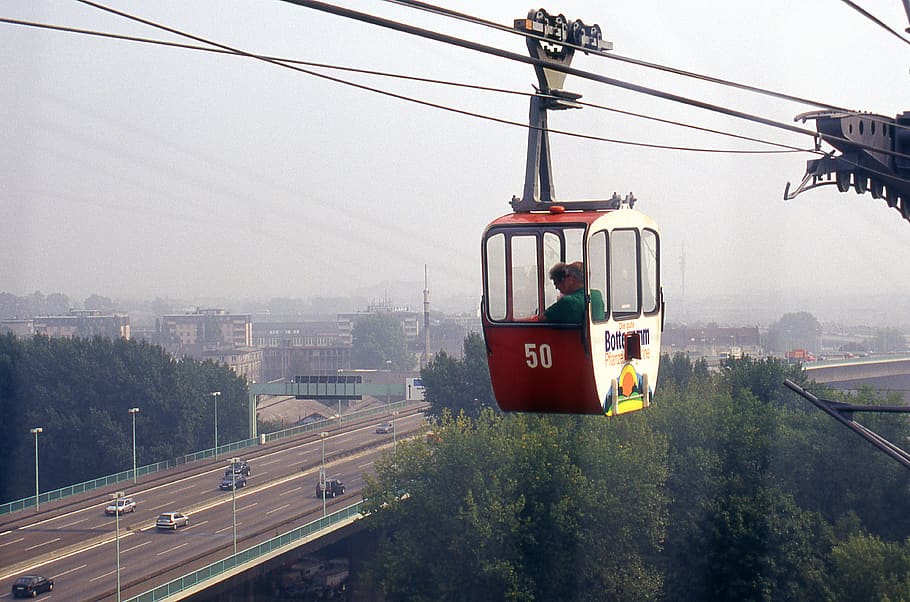 germany, cologne, cable car, transportation, mode of transportation HD wallpaper