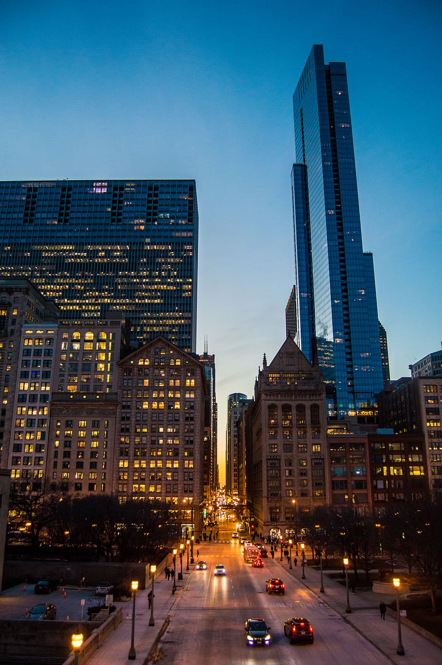 high rise buildings, city, built structure, building exterior HD wallpaper
