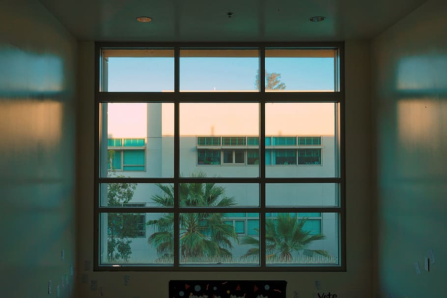 glass window, architecture, picture window, keyboard, hardware HD wallpaper