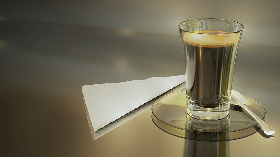 coffee, cup, spoon, coffee break, cappuccino, espresso, background HD wallpaper
