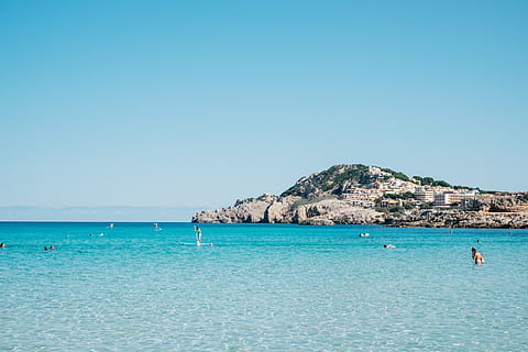 spain, majorca, ocean, sand, beach, surfing, swimming, summer HD wallpaper