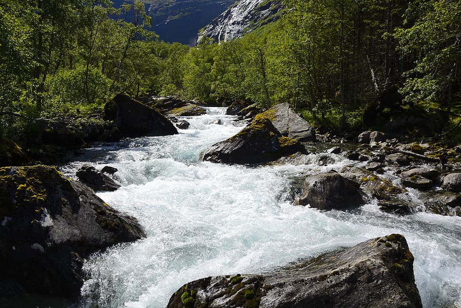 nature, trollstigen, norway, beauty in nature, water, scenics - nature HD wallpaper