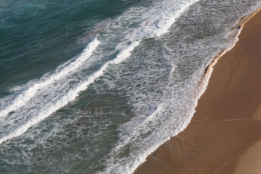 australia, redhead, beach, waves, ocean, sea, motion, land HD wallpaper
