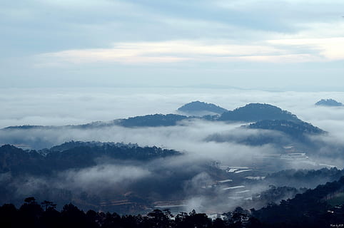 cloud, dalat, mountain, sky, cloud - sky, scenics - nature HD wallpaper