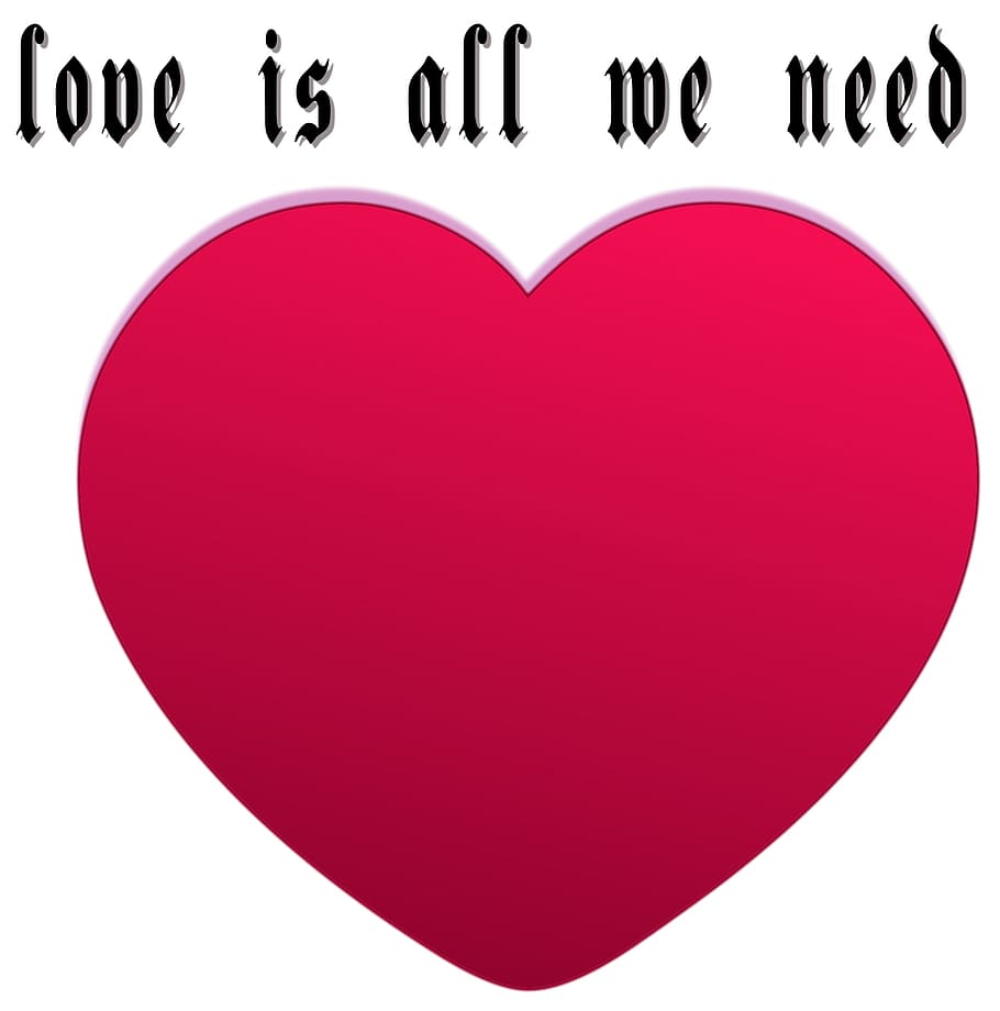 red, heart, love, graphics, cut out, white background, white color HD wallpaper