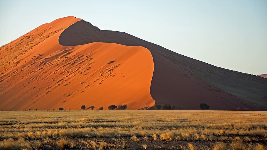 dune, dunes, desert, arid, landscape, nature, sand, hot, africa, HD wallpaper