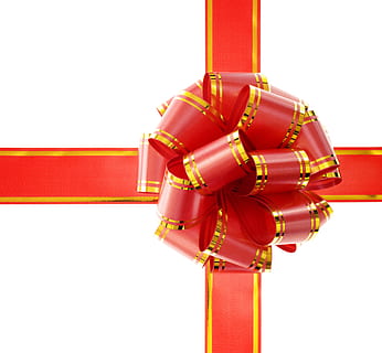 bow, ribbon, red, gift, holiday, white, shine, satin, background HD wallpaper