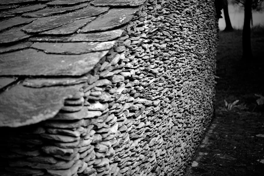 stone wall, close-up, no people, textured, day, pattern, selective focus HD wallpaper