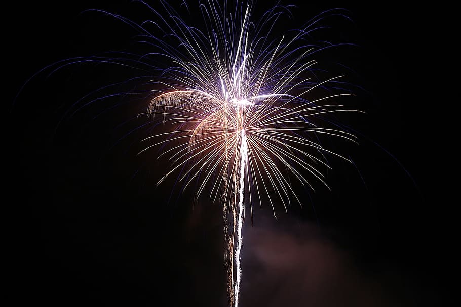 firework, celebrate, celebration, light, urban, newyear, background HD wallpaper