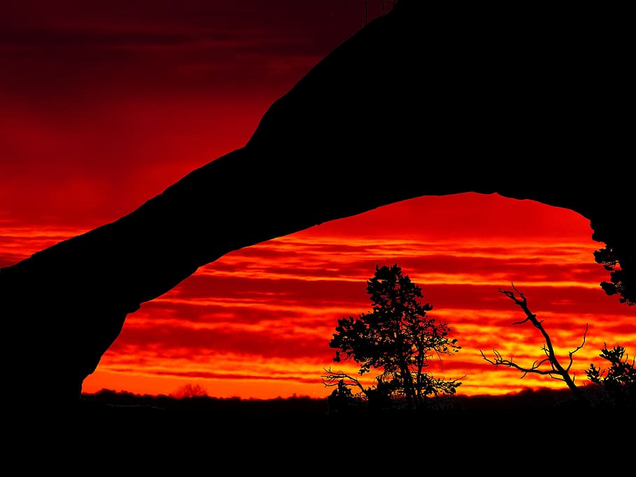 sunset, ark, park, america, landscape, pierre, sandstone, training HD wallpaper