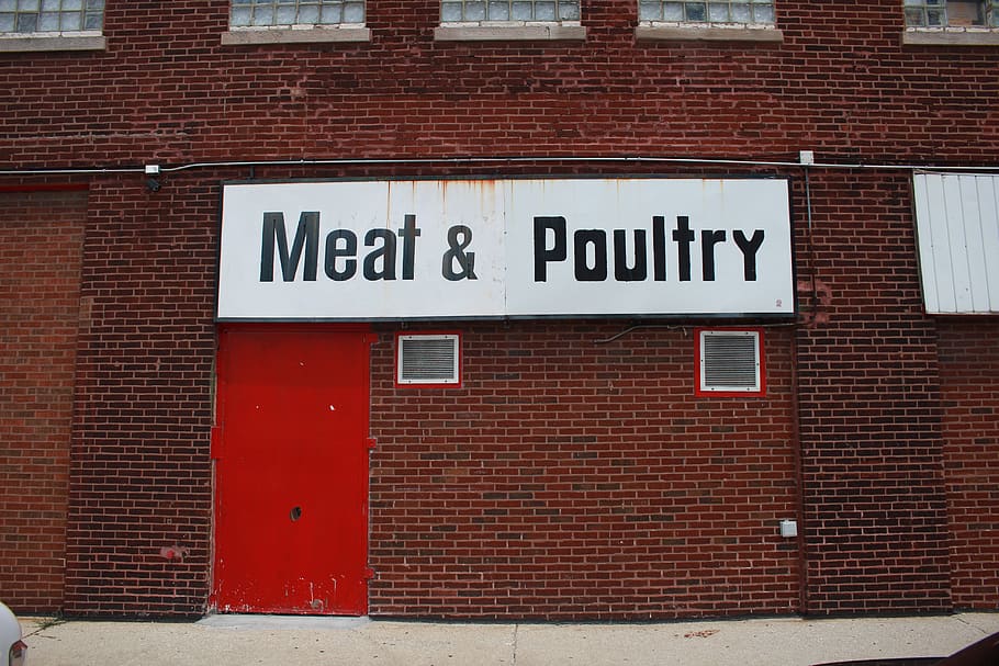 meat, and, built structure, architecture, red, building exterior HD wallpaper