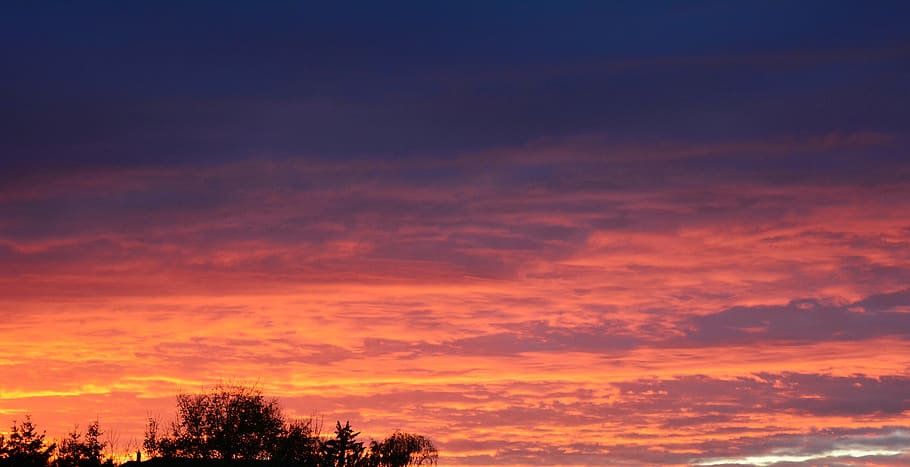 sunset, autumn, mood, dusk, sky, scenics - nature, beauty in nature HD wallpaper