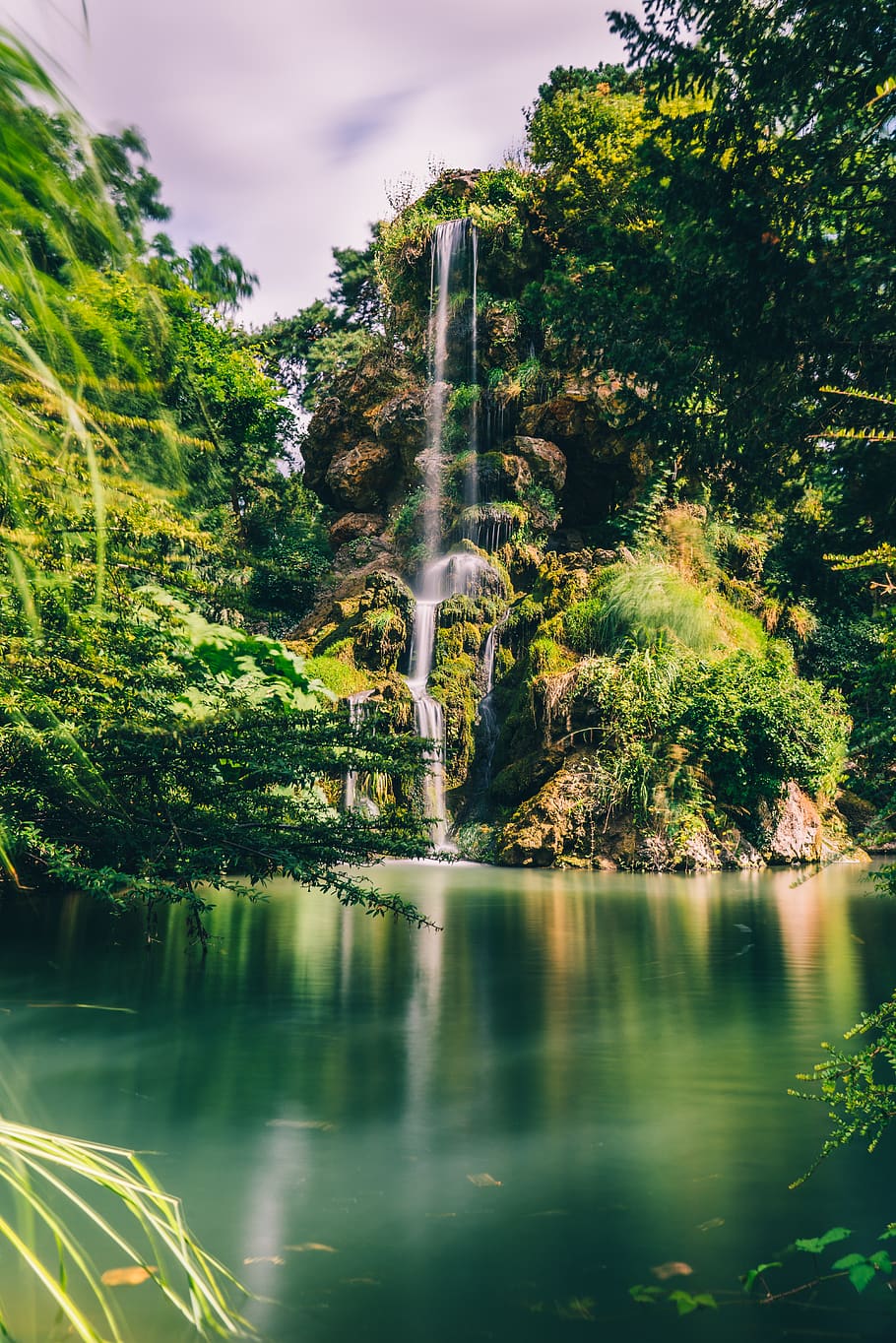 scenery of waterfalls, jungle, 5 route des lacs à bagatelle, HD wallpaper