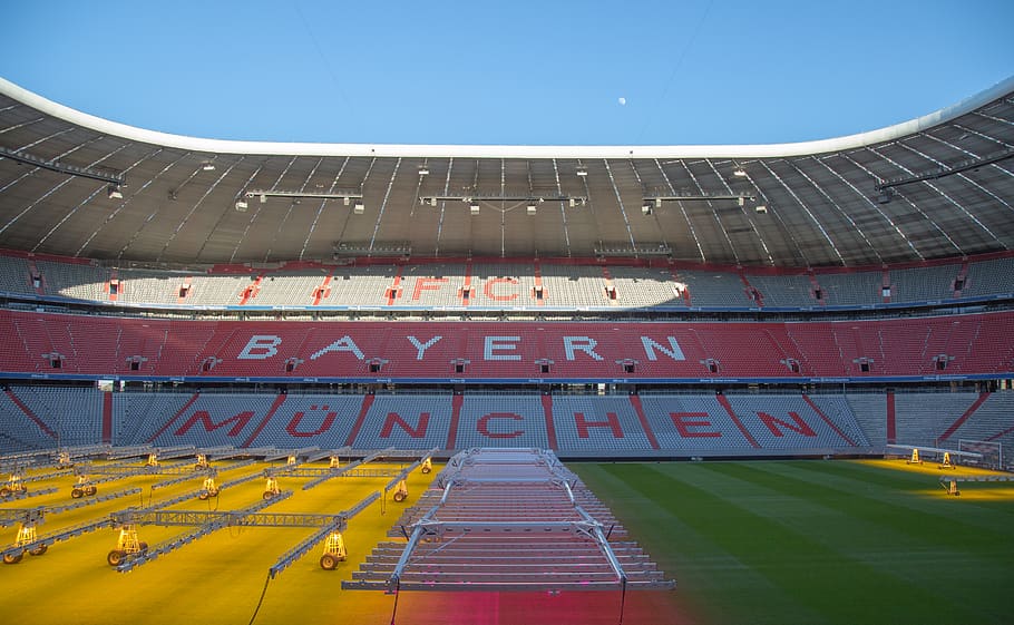 HD wallpaper: empty Bayern Munchen stadium during daytime, building, arena - Wallpaper Flare