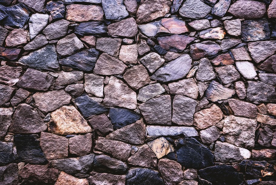 Grey and Brown Brick Wall, design, exterior, masonry, material HD wallpaper