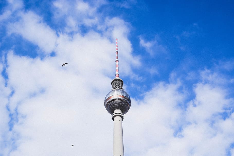 CN Tower, USA, building, architecture, berlin, germany, minimal, HD wallpaper