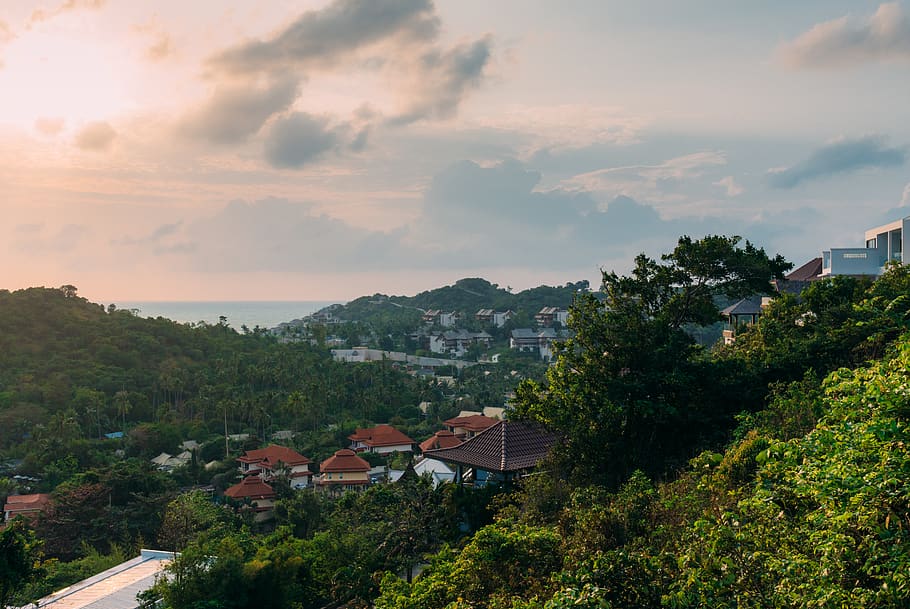 thailand, ko samui, seaside, travel, samule, beach, architecture HD wallpaper