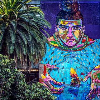 chile, art, valparaíso, graffiti, painting, mural, valparaiso HD wallpaper