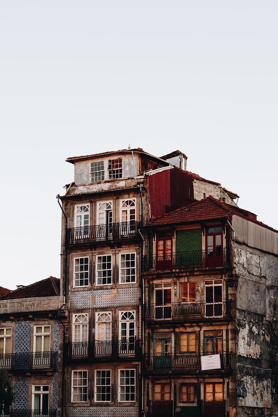 Oporto, building, travel, portugal, material, texture, color, HD wallpaper