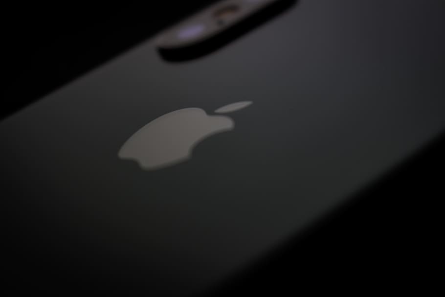 iphonex, apple, tech, shadow, no people, close-up, black background HD wallpaper