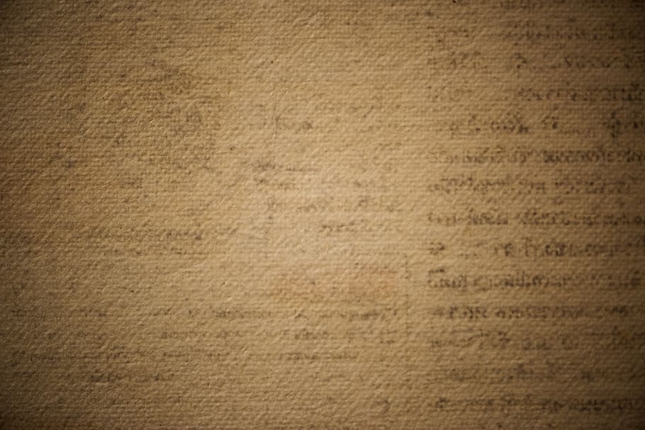 Brown Paper With Black Handwritten Texts, antique, background