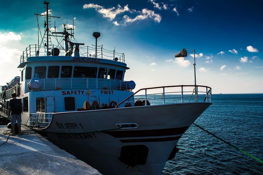 nautical vessel, mode of transportation, sky, sea, water, cloud - sky HD wallpaper