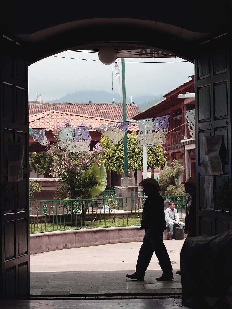 shadow, black, town, folklore, michoacan, mexico, walking, backlighting HD wallpaper