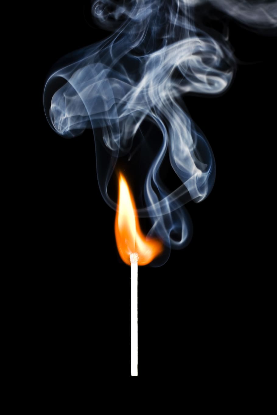 con2011, black, burn, fire, flame, flaming, isolated, smoke HD wallpaper