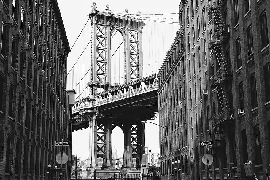 new york, united states, dumbo, brooklyn, manhattan bridge, HD wallpaper