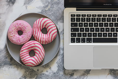Colorful donuts, cute, sweet, tasty, delicious, baked, marble HD wallpaper