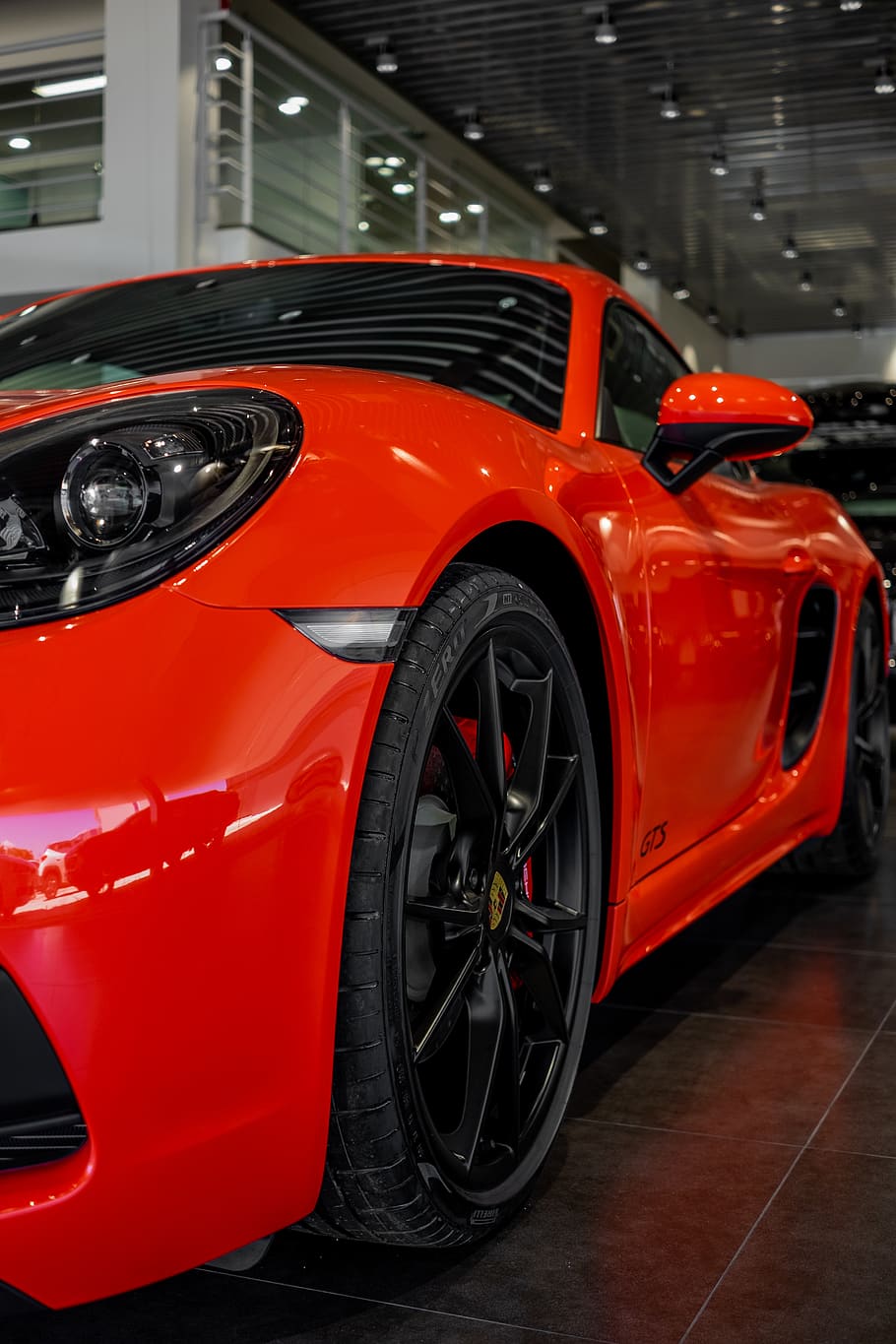 red car, mode of transportation, motor vehicle, land vehicle HD wallpaper