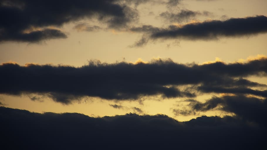 clouds during golden hour, flare, light, nature, outdoors, sunlight HD wallpaper