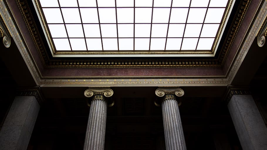 architecture, building, modern, art, ceilings, posts, pillars HD wallpaper