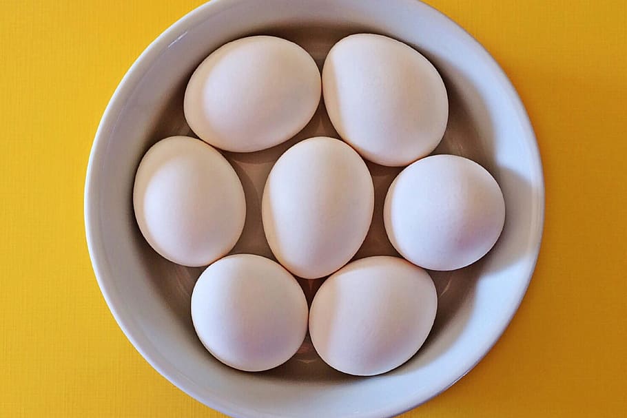 Bowl of Eggs, food and Drink, easter, directly above, studio shot HD wallpaper