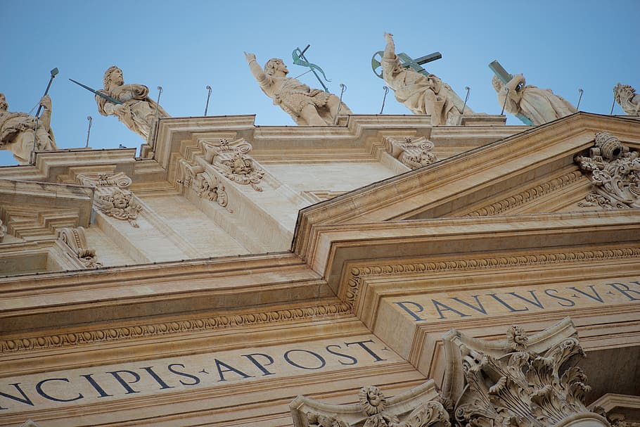 vatican city, città del vaticano, st. peter's basilica, cross, HD wallpaper