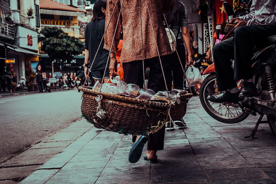 basket, city, bicycle, transportation, street, land vehicle HD wallpaper