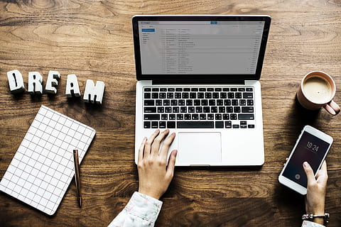 browsing, business, cafe, computer, cup, device, digital, dream HD wallpaper