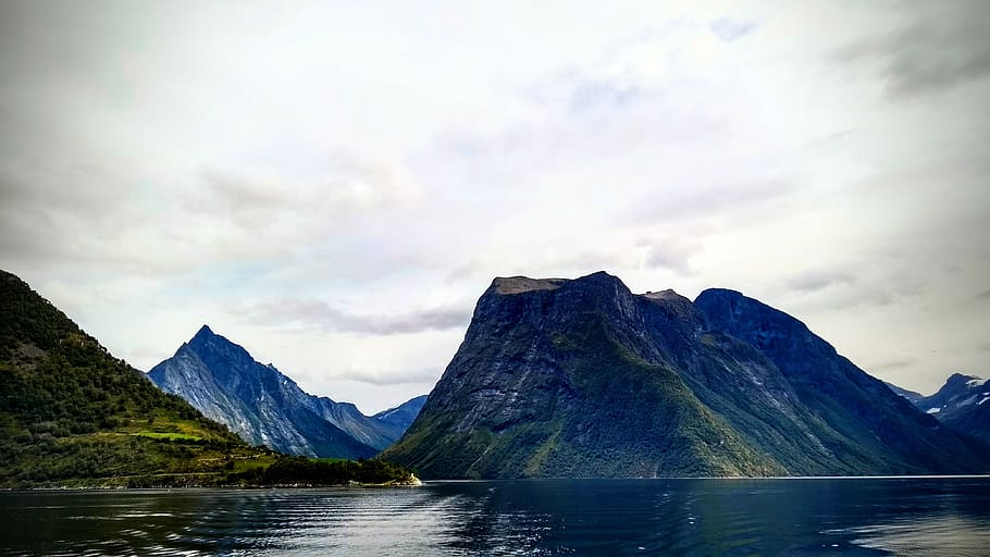 nature, mountain, outdoors, mountain range, water, sea, ocean HD wallpaper