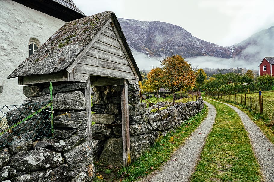 goal, stone gate, wall, stone wall, norway, felsentor, building HD wallpaper