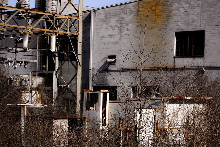 factory, abandoned building, architecture, building exterior HD wallpaper