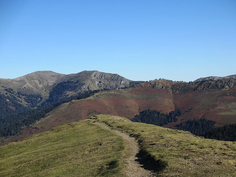 path, payolle, pyrénées, mountain, sky, scenics - nature HD wallpaper