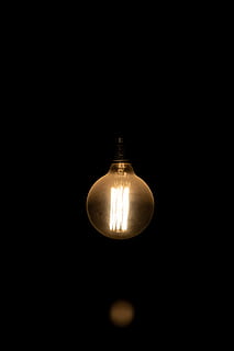 turned-on light bulb, lamp, lightbulb, green, light fixture, college HD wallpaper