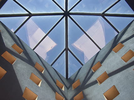 architecture, building, window, skylight, roof, office building HD wallpaper