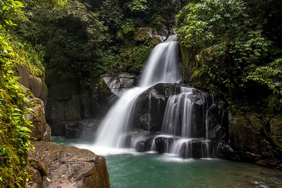 Waterfalls Scenery, cascade, daylight, environment, flow, landscape HD wallpaper