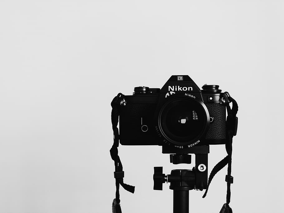 black Nikon DSLR camera, photography themes, camera - photographic equipment HD wallpaper