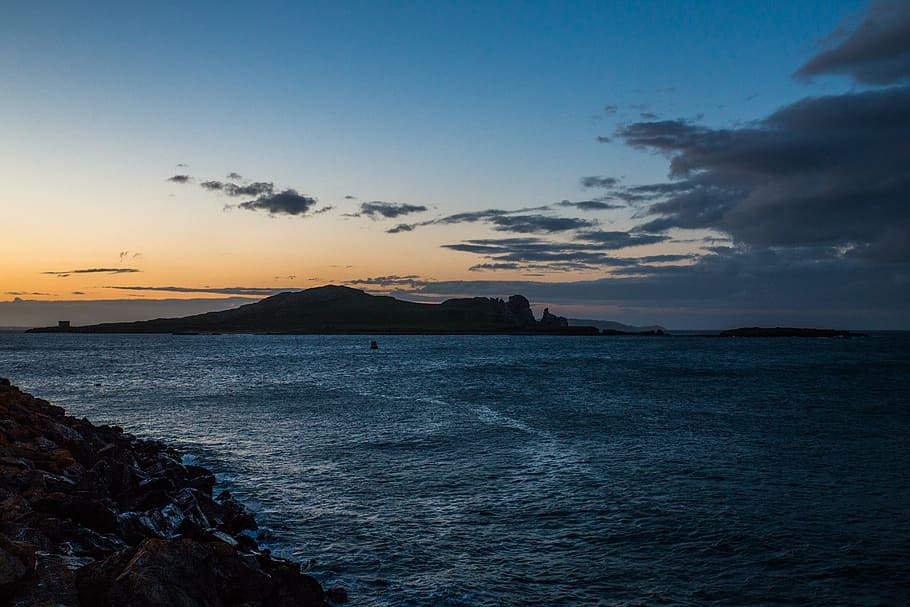 ireland, dublin, sky, sea, water, scenics - nature, sunset HD wallpaper